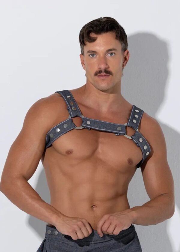 Harness denim gris