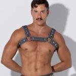 Harness denim gris