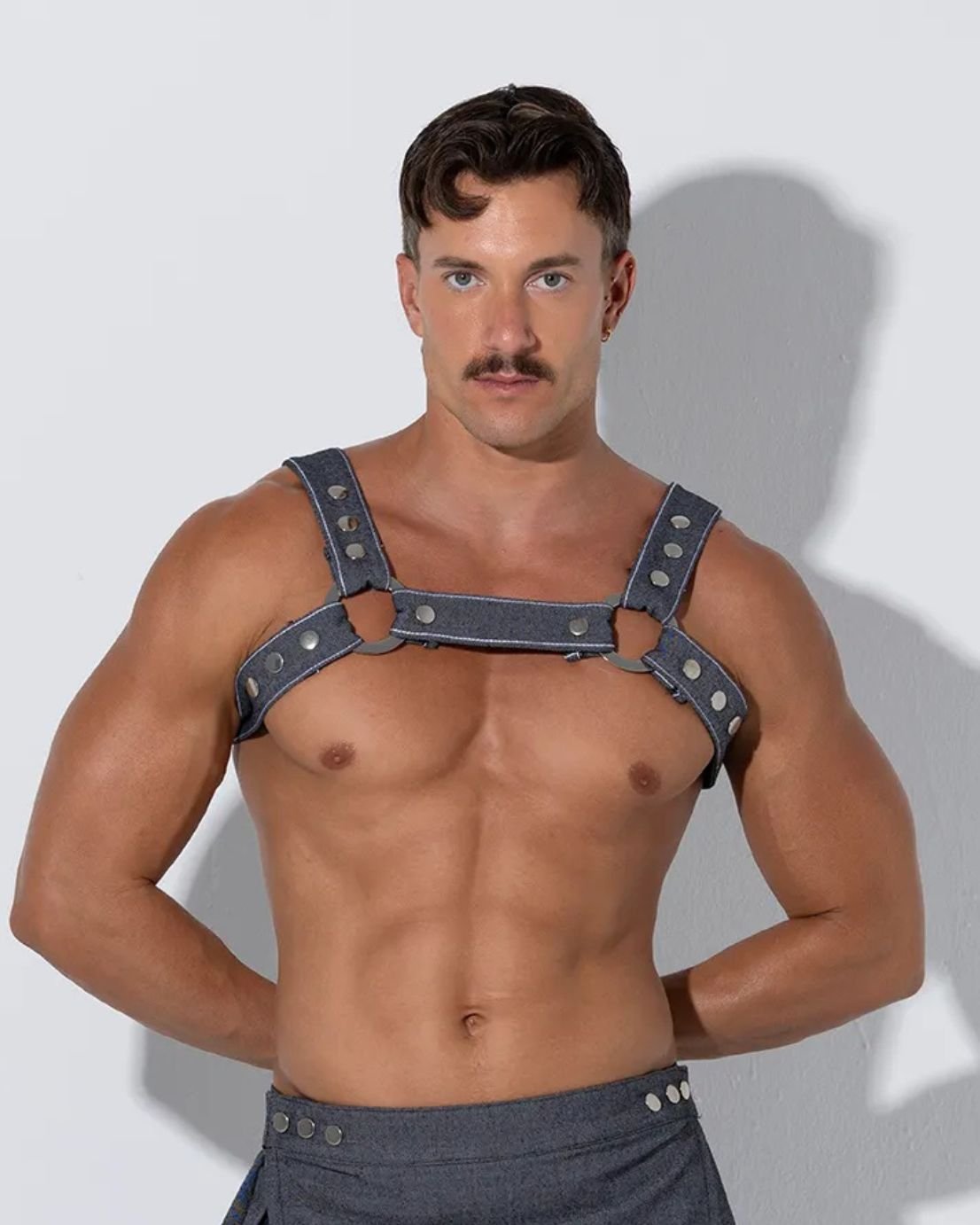 Harness denim gris