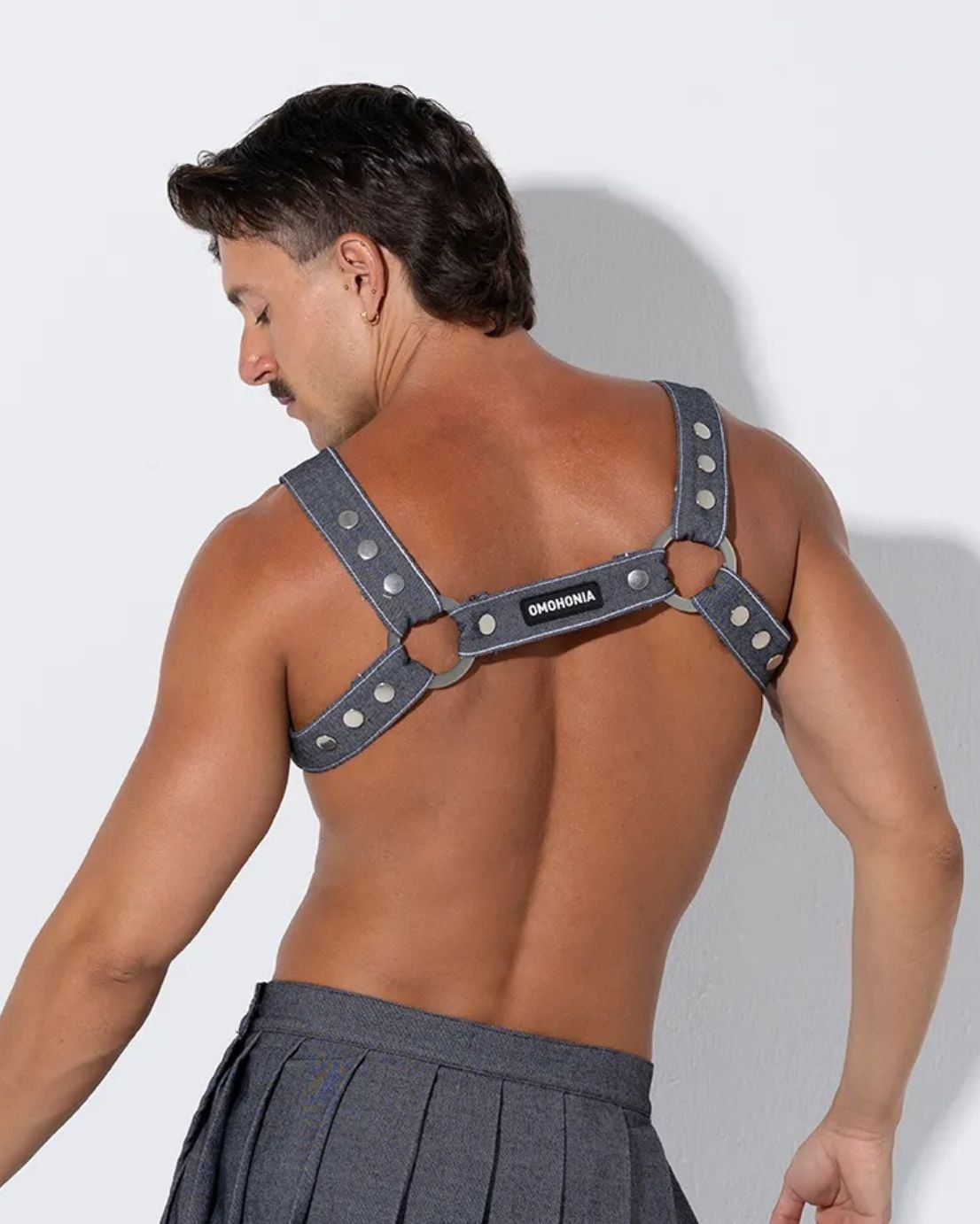 Harness denim gris